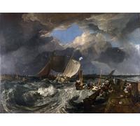 HRJUBWREE Célèbre Peinture D'Art Murale Toile Murale Tableau Peintre et graveur britannique par Mallord William Turner Affiche Artistique Pour un Usage Bureautique 60x90cm