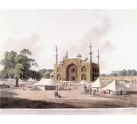HRJUBWREE Célèbre Peinture D'Art Murale Toile Murale Tableau Porte du tombeau de l'empereur Akbar par un artiste célèbre Affiche Artistique Pour un Usage Bureautique 60x90cm