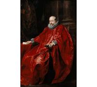 HRJUBWREE Célèbre Peinture D'Art Murale Toile Murale Tableau Portrait d'Agostino Pallavicini parVan Dyck Affiche Artistique Pour un Usage Bureautique 60x90cm