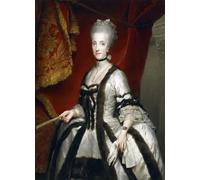 HRJUBWREE Célèbre Peinture D'Art Murale Toile Murale Tableau Portrait de Marie-Caroline d'Autriche Reine de Naples par Anton Raphael Mengs Affiche Artistique Pour un Usage Bureautique 60x90cm