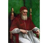 HRJUBWREE Célèbre Peinture D'Art Murale Toile Murale Tableau Portrait du pape Jules II Raphaël Affiche Artistique Pour un Usage Bureautique 60x90cm