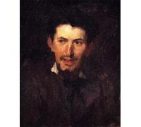 HRJUBWREE Célèbre Peinture D'Art Murale Toile Murale Tableau Portrait d'un collègue artiste Frank Duveneck Affiche Artistique Pour un Usage Bureautique 60x90cm