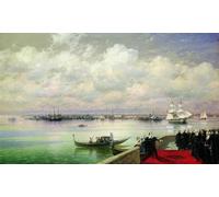 HRJUBWREE Célèbre Peinture D'Art Murale Toile Murale Tableau San Lazzaro Degli Armeni d'Ivan Konstantinovitch Aivazovsky Affiche Artistique Pour un Usage Bureautique 60x90cm
