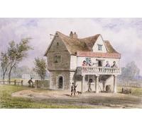 HRJUBWREE De Célèbres Tableaux Toile Murale Tableaux Peinture Murale Nordique a View of the Old Dog and Duck St George's Fields par Hosmer Shepherd Pour la Décoration de la Chambre 60x90cm