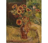 HRJUBWREE De Célèbres Tableaux Toile Murale Tableaux Peinture Murale Nordique Bouquet de fleurs par Chaim Soutine Impression Affiche Pour la Décoration de la Chambre 60x90cm