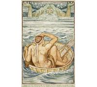 HRJUBWREE De Célèbres Tableaux Toile Murale Tableaux Peinture Murale Nordique Illustration d'Hercule et d'Atlas par Walter Crane Impression Affiche Pour la Décoration de la Chambre 60x90cm