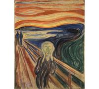 HRJUBWREE De Célèbres Tableaux Toile Murale Tableaux Peinture Murale Nordique le Cri d'Edvard Munch Impression Affiche Pour la Décoration de la Chambre 60x90cm