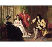 HRJUBWREE De Célèbres Tableaux Toile Murale Tableaux Peinture Murale Nordique Lord Foppington racontant ses aventures par William Powell Frith Pour la Décoration de la Chambre 60x90cm