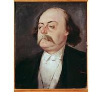 HRJUBWREE De Célèbres Tableaux Toile Murale Tableaux Peinture Murale Nordique Portrait de Gustave Flaubert Peinture d'Eugène Giraud Impression Affiche Pour la Décoration de la Chambre 60x90cm