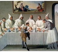 HRJUBWREE De Célèbres Tableaux Toile Murale Tableaux Peinture Murale Nordique Saint Hugues de Cluny au Réfectoire des Chartreux par Francisco De Zurbaran Pour la Décoration de la Chambre 60x90cm