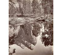 HRJUBWREE De Célèbres Tableaux Toile Murale Tableaux Peinture Murale Nordique Vue miroir des trois frères par Carleton E. Watkins. Impression Affiche Pour la Décoration de la Chambre 60x90cm