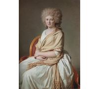 HRJUBWREE Image sur Toile Portrait d'Anne-marie-louise Thélusson Comtesse De Sorcyportrait d'Anne-marie-louise Thélusson Comtesse De Sorcy Jacques-louis David Pour la Décoration Murale 60x90cm