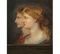 HRJUBWREE Portrait Tableaux Imprimer Affiche Murale D'Art L'Image Agrippine et Germanicus de Peter Paul Rubens Vintage Impressions sur Toile Décorations Pour la Maison 60x90cm