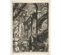 HRJUBWREE Portrait Tableaux Imprimer Affiche Murale D'Art L'Image Carceri les bas reliefs de Battista Piranesi Vintage Impressions sur Toile Décorations Pour la Maison 60x90cm