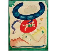 HRJUBWREE Portrait Tableaux Imprimer Affiche Murale D'Art L'Image Design pour la couverture de l'Almanach theRider de Wassily Kandinsky Vintage Impressions sur Toile Décorations Pour la Maison 60x90cm