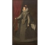 HRJUBWREE Portrait Tableaux Imprimer Affiche Murale D'Art L'Image Isabelle de Bourbon Première Reine du Roi Iv par Diego Velazquez Vintage Impressions sur Toile Décorations Pour la Maison 60x90cm