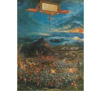HRJUBWREE Portrait Tableaux Imprimer Affiche Murale D'Art L'Image la bataille d'Alexandre par Albrecht Altdorfer Vintage Impressions sur Toile Décorations Pour la Maison 60x90cm