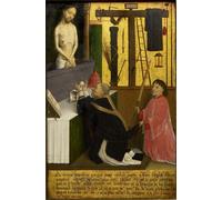 HRJUBWREE Portrait Tableaux Imprimer Affiche Murale D'Art L'Image la messe de saint Grégoire Marmion par Simon Marmion Vintage Impressions sur Toile Décorations Pour la Maison 60x90cm