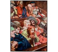 HRJUBWREE Portrait Tableaux Imprimer Affiche Murale D'Art L'Image le jury des pèlerins progressent de ce monde par Byam Liston Shaw Vintage Impressions sur Toile Décorations Pour la Maison 60x90cm