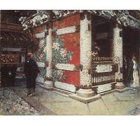 HRJUBWREE Portrait Tableaux Imprimer Affiche Murale D'Art L'Image le sanctuaire shinto de Vasili Vasilievich Vereshchagin Vintage Impressions sur Toile Décorations Pour la Maison 60x90cm