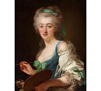 HRJUBWREE Portrait Tableaux Imprimer Affiche Murale D'Art L'Image Portrait d'Anne Vallayer Coster par Alexander Roslin Vintage Impressions sur Toile Décorations Pour la Maison 60x90cm