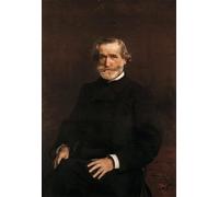HRJUBWREE Portrait Tableaux Imprimer Affiche Murale D'Art L'Image Portrait de Guiseppe Verdi Vintage Impressions sur Toile Décorations Pour la Maison 60x90cm