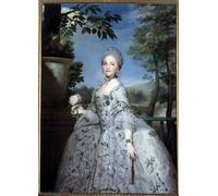 HRJUBWREE Portrait Tableaux Imprimer Affiche Murale D'Art L'Image Portrait de Marie Louise de Parme par Anton Raphael Mengs Vintage Impressions sur Toile Décorations Pour la Maison 60x90cm