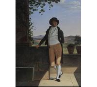 HRJUBWREE Portrait Tableaux Imprimer Affiche Murale D'Art L'Image Portrait de Philippe Henri Coclers par Louis Gauffier Vintage Impressions sur Toile Décorations Pour la Maison 60x90cm