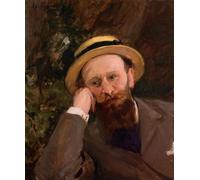 HRJUBWREE Portrait Tableaux Imprimer Affiche Murale D'Art L'Image Portrait d'Edouard Manet par Carolus duran Vintage Impressions sur Toile Décorations Pour la Maison 60x90cm