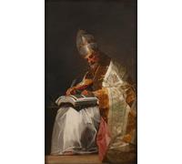HRJUBWREE Portrait Tableaux Imprimer Affiche Murale D'Art L'Image Saint Grégoire I Le Grand Saint Grégoire le Grand par Francisco De Goya Décorations Pour la Maison 60x90cm