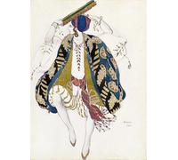 HRJUBWREE Portrait Tableaux Imprimer Affiche Murale D'Art L'Image Tableau sur toile pour danseuse juive par Leon Bakst Vintage Impressions sur Toile Décorations Pour la Maison 60x90cm