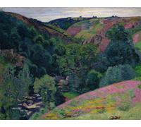 HRJUBWREE Portrait Tableaux Imprimer Affiche Murale D'Art L'Image the Valley of the Sedelle by Jean Baptiste Armand Guillaumin Vintage Impressions sur Toile Décorations Pour la Maison 60x90cm