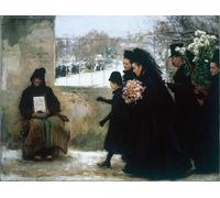 HRJUBWREE Portrait Tableaux Imprimer Affiche Murale D'Art L'Image Toussaint Dayn par Emile Friant Vintage Impressions sur Toile Décorations Pour la Maison 60x90cm