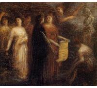 HRJUBWREE Posters Impressions Toile Moderne D'Images Art Imprimé Image à Robert Schumann par Henri Fantin-latour Toile Paysage Peinture Pour la Décoration du Salon 60x90cm