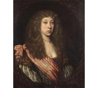 HRJUBWREE Posters Impressions Toile Moderne D'Images Art Imprimé Image Dame en costume de masque par Pierre Mignard Toile Paysage Peinture Pour la Décoration du Salon 60x90cm