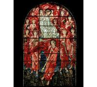 HRJUBWREE Posters Impressions Toile Moderne D'Images Art Imprimé Image Détail de la fenêtre du Jugement dernier par Edward Burne Jones Toile Paysage Peinture Pour la Décoration du Salon 60x90cm