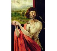 HRJUBWREE Posters Impressions Toile Moderne D'Images Art Imprimé Image Détail du saint et du paysage du retable d'Issenheim par Matthias Grünewald Pour la Décoration du Salon 60x90cm
