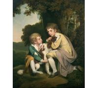 HRJUBWREE Posters Impressions Toile Moderne D'Images Art Imprimé Image et comme enfants de Wright of Derby Toile Paysage Peinture Pour la Décoration du Salon 60x90cm
