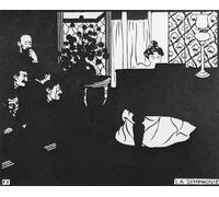 HRJUBWREE Posters Impressions Toile Moderne D'Images Art Imprimé Image la Symphonie de Félix Edouard Vallotton Toile Paysage Peinture Pour la Décoration du Salon 60x90cm