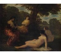 HRJUBWREE Posters Impressions Toile Moderne D'Images Art Imprimé Image le discours d'Ignace Henri Jean Fantin Latour Toile Paysage Peinture Pour la Décoration du Salon 60x90cm