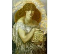HRJUBWREE Posters Impressions Toile Moderne D'Images Art Imprimé Image par Dante Gabriel Rossetti Toile Paysage Peinture Pour la Décoration du Salon 60x90cm