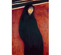 HRJUBWREE Posters Impressions Toile Moderne D'Images Art Imprimé Image Personnage à capuchon par Leon Spilliaert Toile Paysage Peinture Pour la Décoration du Salon 60x90cm