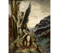 HRJUBWREE Posters Impressions Toile Moderne D'Images Art Imprimé Image Poète errant Gustave Moreau Toile Paysage Peinture Pour la Décoration du Salon 60x90cm