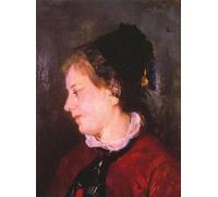 HRJUBWREE Posters Impressions Toile Moderne D'Images Art Imprimé Image Portrait de Madame par Mary Cassatt Toile Paysage Peinture Pour la Décoration du Salon 60x90cm