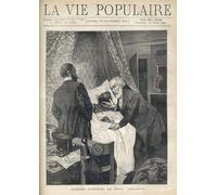 HRJUBWREE Toile Moderne D'Images Art Imprimé Image les personnages en costume de ses oeuvres courent avec tristesse et dignité par Alphonse Mucha Pour la Décoration du Salon 60x90cm