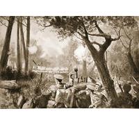 HRJUBWREE Toile Murale Tableaux Peinture Murale Nordique Caporal suppléant par intérim Barker aidant une fête recueillie par John Harris Valda Pour la Décoration de la Chambre 60x90cm