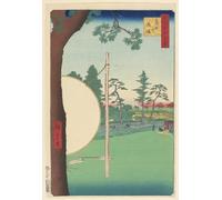 HRJUBWREE Toile Murale Tableaux Peinture Murale Nordique Takata Riding Grounds de la série One Hundred Famous Views of Edo par Ando Hiroshige Pour la Décoration de la Chambre 60x90cm