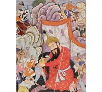 HRJUBWREE Toile Murale Tableaux Peinture Murale Nordique Zumurrud Shah atteint le pied d'une immense montagne et est rejoint par l'école moghole Pour la Décoration de la Chambre 60x90cm