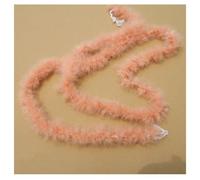 Hrlace 200 cm - Boa en plumes - 10 g - Boa moelleux - Pour bricolage - Plumes naturelles - Boa - Guirlande de Noël - Costume de danse - Mariage - Cosplay - Décoration de fête - Champagne