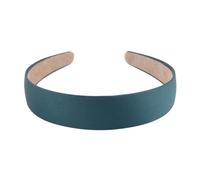 Hrlace Bandeaux de 3 cm de large - Solide - Serre-tête uni large - Pour femme - Mode simple - Antidérapant - Bricolage - Accessoires de cheveux pour femmes et filles - Cadeau de vacances - Vert foncé